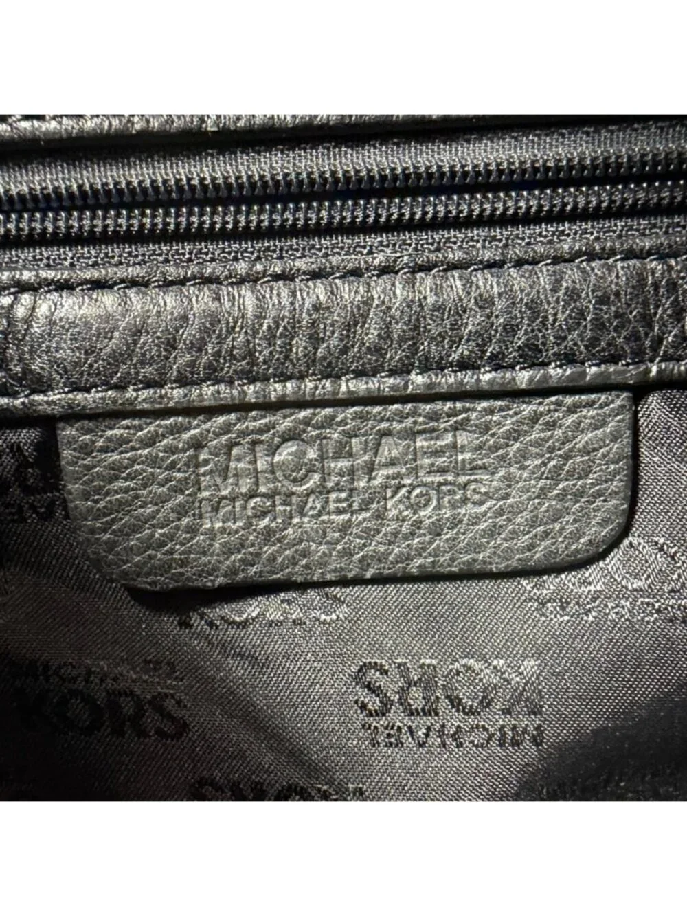 Michael Kors Saratoga Gray Suede Hobo Bag w Chain Side Accents - Picture 14 of 15